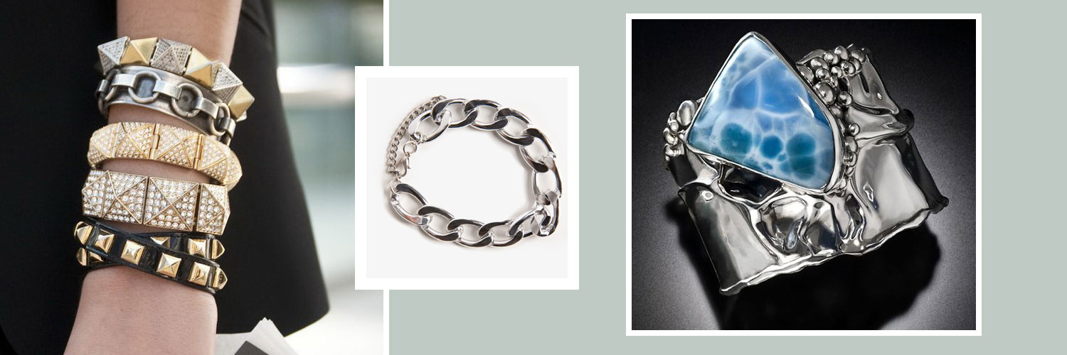 Fashionable bulky bracelets